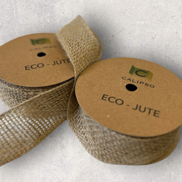 Jute Natural Ribbon 50mm x 10yards