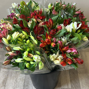 FARM SHOP FLOWERS -Alstro POSY Bunches x 6