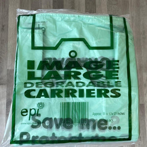 Biodegradable Carrier Bags - Packs of 100