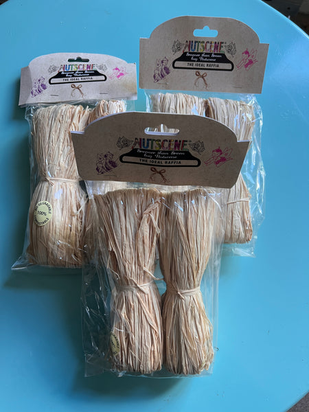 Natural Raffia - Special Offer Bag of 2 Hanks of 1m - 90 strands