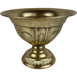 ZINC- Gold Footed Bowl Top Diameter TD20.5cm x H15.5cm