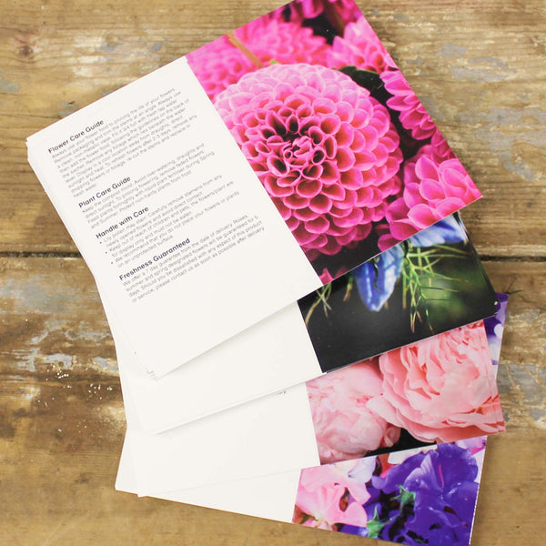 Gift Cards - The British Flower Collection - Pack of 100 cards in 4 designs